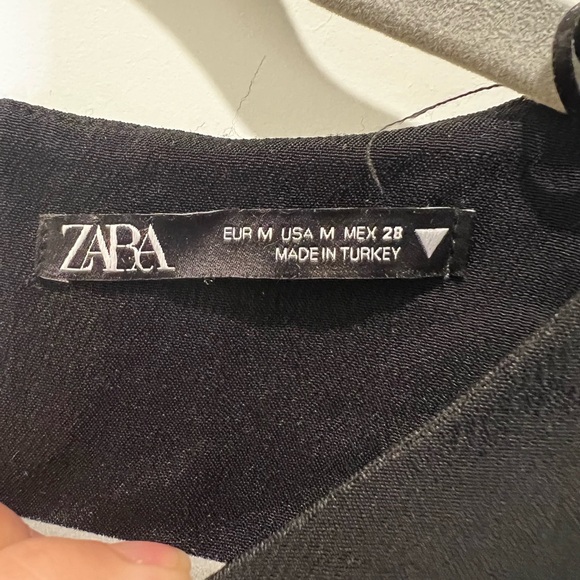 Zara Corset Long Sleeve Black Mini Dress Size Medium - Picture 13 of 13